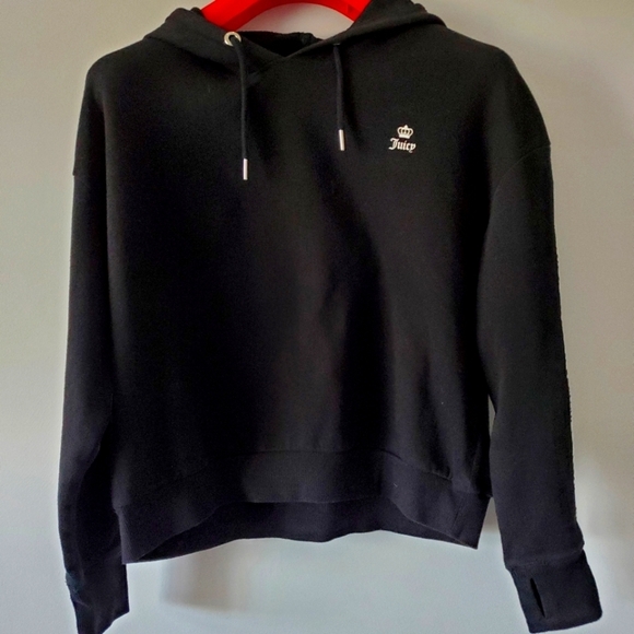 JUICY COUTURE y2k black hoodie size small - Picture 2 of 7